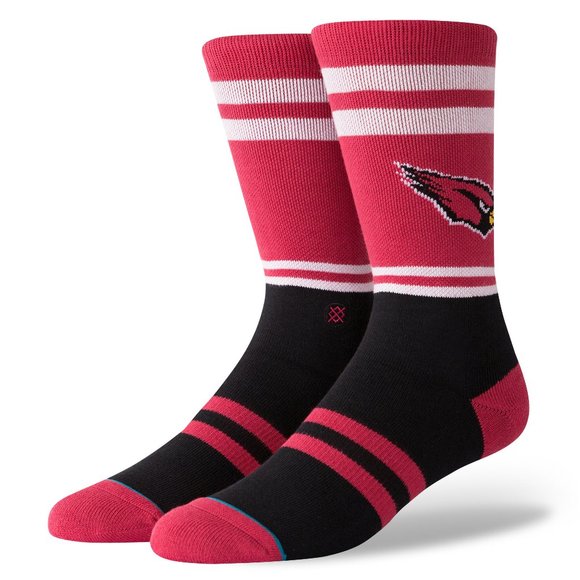 STANCE NFL Arizona Cardinals Logo Socks Sz L 9-12